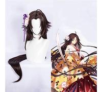 Anime The Garden of Sinners Capítulo Pelucas de Cosplay Ryougi Shiki Peluca de Cosplay Peluca Sintética Cabello Fiesta de Halloween Kara no Kyoukai Peluca