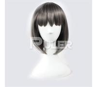 Anime The Irregular At Magic High School Shibata Mizuki peluca resistente al calor corto negro gris pelo Cosplay disfraz pelucas