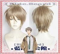 Anime The Millionaire Detective Balance: ILIMITADO Haru Kato Cosplay Pelucas Lino dorado corto Peluca de pelo sintético + Gorra de peluca