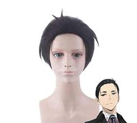 Anime The Millionaire Detective Balance: ILIMITADO Kanbe Daisuke Pelucas de Cosplay Peluca de pelo sintético corto negro
