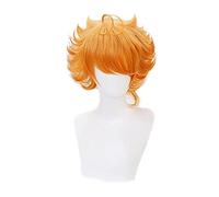 Anime The Promised Neverland Yakusoku no Neverland Emma - Peluca corta para cosplay + gorro de peluca gratis