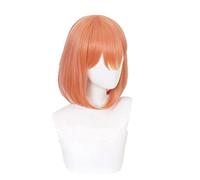 Anime The Quintessential Quintuplets Cosplay Costume Nakano Yotsuba Short Orange Wig Synthetic Hair Wig Cap Party Play Girl