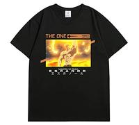 Anime The Seven Deadly Sins Camiseta Escanor Blusa de Manga Corta Impresa Lion's Sin of Pride Blusa Suelta con Cuello Redondo