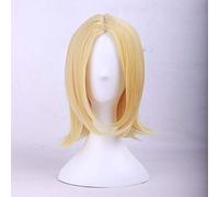 Anime The Seven Deadly Sins Nanatsu no Taizai Elaine Cosplay Wig Golden Blonde Heat Resistant Synthetic Hair Wigs + Wig Cap
