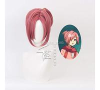 Anime Toilet-Bound Hanako-kun Mitsuba Cosplay Pelucas Rojo Sintético Cabello Fiesta Pelucas Mujeres