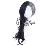 Anime Tokyo Ghoul Cosplay peluca corta estilo largo mixto negro y gris plateado pelucas fiesta de Halloween disfraz peluca peruca mujer