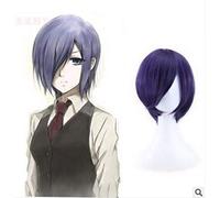 Anime Tokyo Ghoul Touka Kirishima Wig Cosplay Costume Kirishima Toka Short Heat Resistant Synthetic Hair Wig + Wig Cap