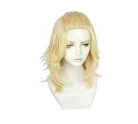 Anime Tokyo Revengers Manjirou Sano Cosplay Peluca 50 cm corta resistente al calor pelo sintético Halloween Carnaval Fiesta Juego de rol