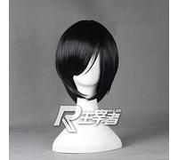 Anime Touken Ranbu en línea Yagen Toushirou Cosplay pelucas corto negro pelo sintético resistente al calor Peruca Anime peluca + gorro de peluca KUZZ0785