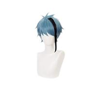 Anime Twisted-Wonderland Floyd Jade peluca corta Cosplay disfraz resistente al calor pelo sintético hombres pelucas Jade