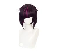 Anime Twisted Wonderland Lilia Vanrouge Cosplay Short Purple Wig + Wig Cap Synthetic Hair Halloween Party Props