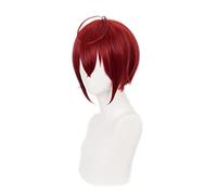 Anime Twisted Wonderland Short Red Wig Cosplay Synthetic Hair Riddle Rosehearts Halloween Costume Party Wigs