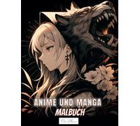 Anime und Manga Malbuch Für Jugendliche und Erwachsene: Japanische Porträts zwischen Drachen, Schlangen und Fantasiewelten