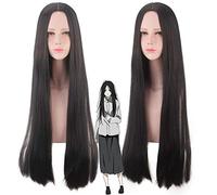 Anime Under One Person Cosplay Wigs Black Long Straight Synthetic Hair Party Costume Role Play Wig