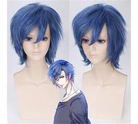 Anime Uta No Prince Sama Ichinose Tokiya peluca Cosplay disfraz mezcla azul esponjoso corto pelo sintético fiesta de Halloween pelucas Pelucas