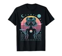 Anime Vaporwave Vintage Retro Girl Cosmic Kawaii Diseño Camiseta