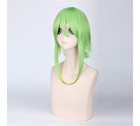 Anime Vocaloid GUMI Megpoid Cosplay peluca verde claro sintético 60 cm pelo largo Megpoid cosplay pelucas + gorro de peluca talla única PL-018