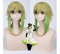 Anime Vocaloid GUMI Megpoid Cosplay peluca verde claro sintético 60 cm pelo largo Megpoid cosplay pelucas + gorro de peluca talla única PL-648