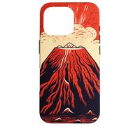 Anime Volcano Modern Magma Lava Volcán Carcasa para iPhone 16 Pro