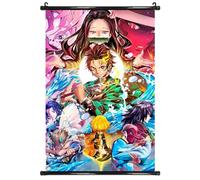 Anime Wall Scroll Demon Slayer, Muro Desplazarse, Demon Slayer Scroll Poster, Demon Slayer Anime Scroll, Anime Poster Demon Slayer, Deco Manga, Tela de Pared, Decoración Manga Japonesa, 60*40cm