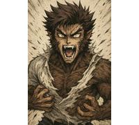 Anime Werewolf Transformation Horror Notebook: Lined Journal for Daily Notes, Journaling, or Creative Writing