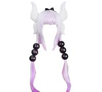 Anime Wig Kanna Kamui Cosplay Wig for Miss Kobayashi 's Dragon Maid,Long Purple White Gradient Wig,Costume Halloween Wig,For Costume Party Anime Show, Cosplay Event, Conce(Size:Style A)
