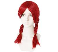 Anime Wig Miu Amano Cosplay Wig for Blend S,2 Ponytails Long Red Wig,Costume Halloween Wig,For Costume Party Anime Show Cosplay Event, Concerts, Daily Wig, OneSize