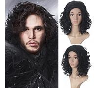 anime wigs cosplay christmas A Song of Ice and Fire Jon Snow Black Cosplay Anime Wig