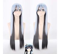 anime wigs cosplay christmas cosplay wig slippery ghost grandson snow girl 80cm long straight hair anime wig 071