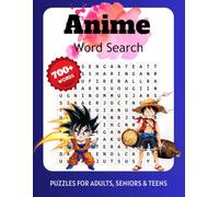 Anime Word Search Puzzle Book: Word Searches with Easy to Read Print about Heroes, Villains, Abilities and More | 8.5x11 inches, 65 pages | 50 puzzles... Gift for Vacations, Holidays and Free Times