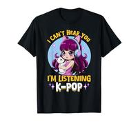 Anime y gatos K-Pop Camiseta