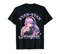 Anime y gatos K-Pop Camiseta