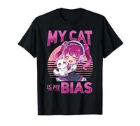 Anime y gatos K-Pop Camiseta