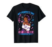 Anime y Música Cumpleaños Chibi Black Girl Camiseta