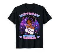 Anime y Música Cumpleaños Chibi Black Girl Camiseta