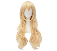 Anime Your Lie in April Miyazono Kaori Wig Cosplay Costume Women Long Golden Wave Curl Synthetic Hair Halloween Party Role Play