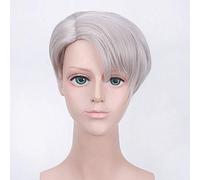 Anime Yuri !!! on Ice cosplay peluca Katsuki Yuuri Plisetsky Yurio pelo sintético Viktor Nikiforov yuri on ice cosplay pelucas + gorro de peluca talla única ichiko peluca PL-623