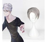 Anime Yuri !!! On Ice Peluca de Cosplay Victor Nikiforov Pelucas de Cosplay Sintético Resistente al Calor Fiesta de Carnaval de Halloween Pelucas Unisex