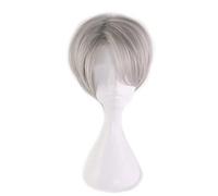 Anime-Yuri on Ice Viktor Nikiforov Peluca Victor Nikiforov Cosplay Pelucas de Pelo Sintético Resistente al Calor + Gorro de Peluca