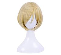 Anime Yuri !!! on Ice Yuri Plisetsky Yurio Corto Rubio Resistente al calor Cosplay Disfraz Pelucas + Peluca Cap KUQX7874