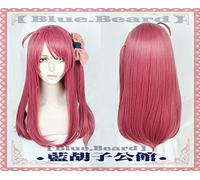 Anime ZOMBIE LAND SAGA Sakura Minamoto Cosplay Peluca Halloween 60cm Larga Peluca de Pelo Recto + Gorra de Peluca