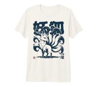 Anime Zorro de Nueve Colas 'Mystical Kitsune' Fox Camiseta Premium
