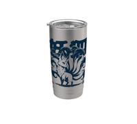 Anime Zorro de nueve colas 'Mystical Kitsune' Fox Vaso térmico de acero inoxidable de doble pared