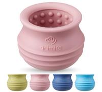 Animire Topple - Juguete dispensador de golosinas para perros, rompecabezas interactivo de larga duración para perros, enriquecimiento de perros rellenable, juguete congelado para lamer el