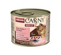 animonda Carny Adult - Alimento húmedo para Gatos Adultos, Pollo + camarones, 6 x 200 g