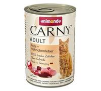 Animonda Carny Adult Pute & Hühnchenleber 400g (Menge: 6 je Bestelleinheit)