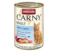 animonda Carny Comida húmeda para Gatos Adultos con Pollo y salmón (6 x 400 g), Comida húmeda para Gatos Adultos, Comida húmeda con Ingredientes carnales 100% Frescos, Comida para Gatos sin Cereales