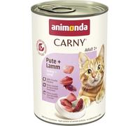 animonda Carny Comida húmeda para Gatos Adultos, Pavo + Cordero, 6 x 400 g