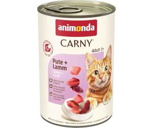 animonda Carny Comida húmeda para Gatos Adultos, Pavo + Cordero, 6 x 400 g