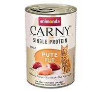 animonda Carny Comida húmeda para Gatos con Proteína única de Pavo Puro (6 x 400 g), Alimento para Gatos Adultos con Carne de Pavo